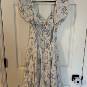 American Eagle Dress Blue White M